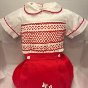 Thomas boys smocked suit