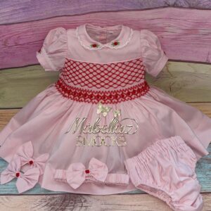 Candy pink & red smock