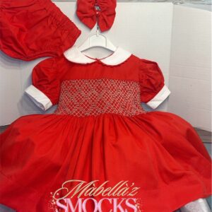 Athena red & gold dress