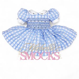 Cobalt blue smocked dress