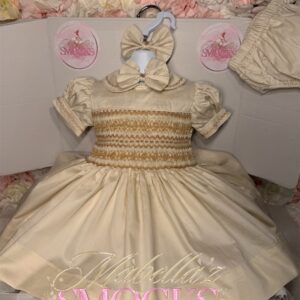 Beige & caramel smock