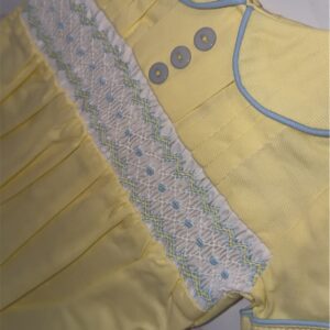 Lemon & blue boys romper