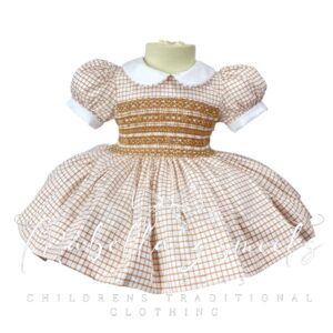 ⚜️Tammy tan checked smock  ⚜️