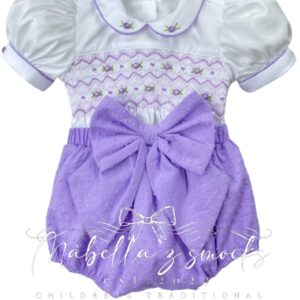 Plumeti lilac romper