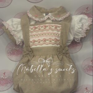 Rose & sand romper
